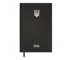 Дневник датированный 2026 Buromax Airy A5 320 страниц черный (BM.21165-01)