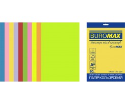 Бумага цветная Buromax Neon + Intensive А4 20 листов 80 г / м2 ассорти (BM.2721820E-99)