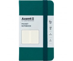 Книга записна Axent Partner 95х140 мм клітинка 96 аркушів малахітова (8301-31-A)