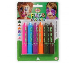 Фарби для обличчя Koh-i-noor Mix colors, 6 кольорів, в блістері (4610_mix)