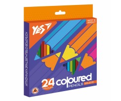 Карандаши цветные YES Erudite 24 цвета (290644)