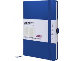 Щотижневик датований 2025 Axent Prime Strong А5 192 сторінки класичний синій (8507-25-38-A)