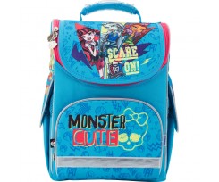 Рюкзак школьный Kite Monster High 34x26x13 см 11 л голубой (mh17-501s)
