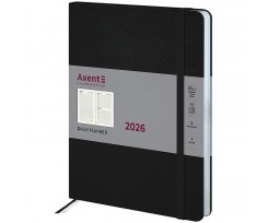 Дневник датированный 2026 Axent Grand Strong 195*255 мм 336 страниц черный (8830-26-01-A)