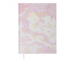 Дневник датированный 2026 Buromax Mist A5 336 страниц светло-розовый (BM.21164-43)