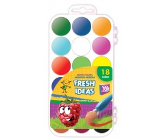 Акварель медовая Cool For School Fresh Idea, 18 цветов, без кисточки, ассорти (CF60135)