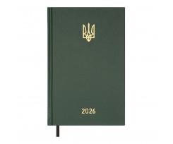 Дневник датированный 2026 Buromax Airy A5 320 страниц зеленый (BM.21165-04)