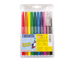 Набір фломастерів Centropen washable асорті 10 шт. (1120130)