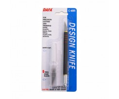 Ніж макетний DAFA C-600S пластикова ручка 5 змінних лез (94160C600S)