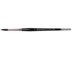 Пензлик KOLOS Classic 3049R білка кругла № 9 коротка ручка (4230490R09)
