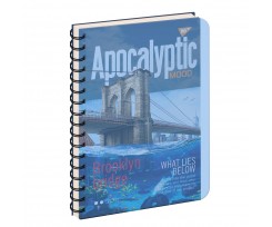 Тетрадь для записей YES Apocalyptic А4 144 листа клеточка голубовато-синий (681652)