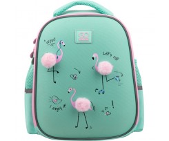 Рюкзак шкільний GoPack Education Flamingo 34.5х25х12.5 см рожевий (GO22-165S-1)