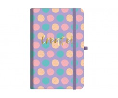 Блокнот Optima polka dot с резинкой А5 256 листов (O20812-33)
