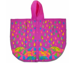 Дождевик-пончо Yes Яркие зонтики со светоотражающим фиолетовым кантом (706944)