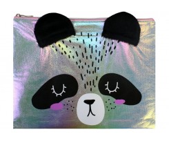 Папка Cool For School Panda 26х20 см на блискавці блакитна (CF32041)