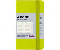 Щотижневик 2024 Axent Pocket Strong 90х150 мм 96 аркушів лимонний (8508-24-60-A)