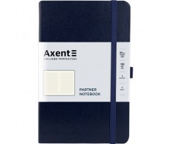 Книга записна Axent Partner 125x195 мм 96 аркушів клітинка синя (8201-02-4-A)