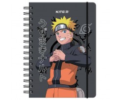 Блокнот на спирали Kite Naruto A5 80 листов клетка (NR24-190)