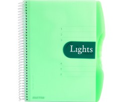 Блокнот Mintra Lights A6 лінія 150 аркушів зелений (982295)