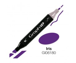 Маркер двосторонній Graph'it Ірис Сине-Фіолетовий 6180 (GI06180)