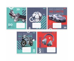 Зошит для записів 1В No limits А5 48 аркушів лінія (767384)