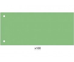 Роздільник аркушів Economix 240х105 мм пластик 100 шт зелений (E30811-04)