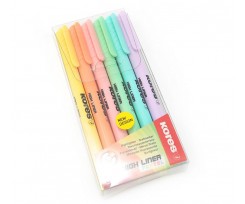 Набір маркерів Kores Fine Pastel 0.5-3.5 мм 6 штук (K36246)