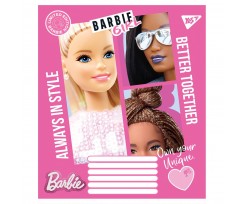 Тетрадь YES Barbie А5 12 листов линия (766201)