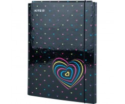 Папка для трудового навчання Kite Hearts на гумці А4 (K22-213-01)