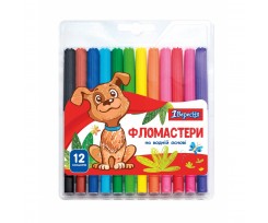 Фломастери 1 Вересня Zoo Land 12 кольорів (650457)