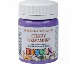 Фарба акрилова по склу та кераміці ЗХК Декола 50 мл фіолетова світла (352189)