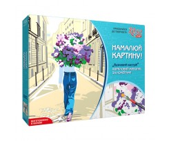 Набір акриловий живопис за номерами ROSA START Сиреневое настроение (N0001378)