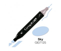 Маркер двосторонній Graph'it Небесно-Блакитний 7125 (GI07125)