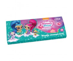 Фарби акварельні Kite Shimmer&Shine, 12 кольорів, без пензлика, асорті (sh18-041)