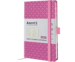 Щотижневик датований 2025 Axent Partner Gently 125x195 мм 192 сторінки рожевий (8522-25-03-A)