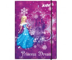Папка для праці Kite Princess Dream на гумці А4 картон (k17-213-01)