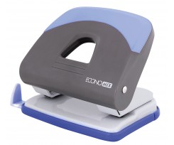 Дырокол Economix до 30 листов пластиковый синий (E40129