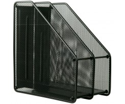 Лоток Axent 2-в-1 вертикальний металевий 150x290x310 мм чорний (2126-01-A)
