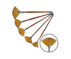 Кисточка KOLOS Carrot 1097FN синтетика веерная № 4 короткая ручка (421097FN04)