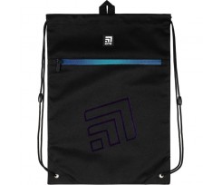 Сумка для взуття Kite Education з кишенею, 49x36 см, поліестер, чорний (K20-601L-10)