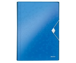 Папка Leitz Wow на гумці A4 синій металік (4589-00-36)