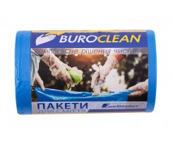 Пакеты для мусора BuroClean EuroStandart 35 л 100 штук синие (10200023)