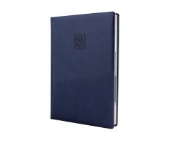 Дневник датированный 2026 Optima Vivella Lak A5 352 страницы синий (O25280-02)
