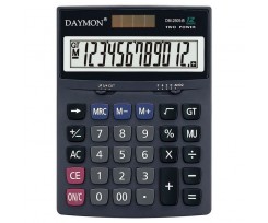 Калькулятор бухгалтерський Daymon 173х126х26 мм 12 розрядний чорний (DМ 2505 В)