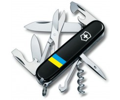 Складаний ніж Victorinox Climber Ukraine 14 функцій чорний (Vx13703.3_T1100u)