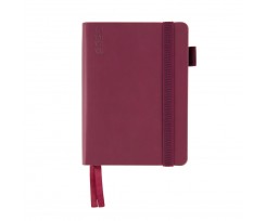 Щоденник датований 2025 Leo Planner Binario A6 352 сторінки винний (252551)