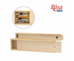 Пенал для кистей деревянный ROSA ПК6, 38*4,9*3см, (94160441)
