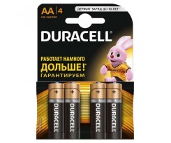 Батарейки DURACELL LR6 (AA) 4 штуки упаковка (s.52536)