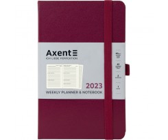 Щотижневик Axent Partner Strong 125x195 мм 96 аркушів винний (8505-23-46-A)