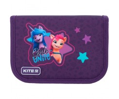 Пенал з наповненням Kite My Little Pony 1 відділення 2 відвороти фіолетовий (LP22-622H)